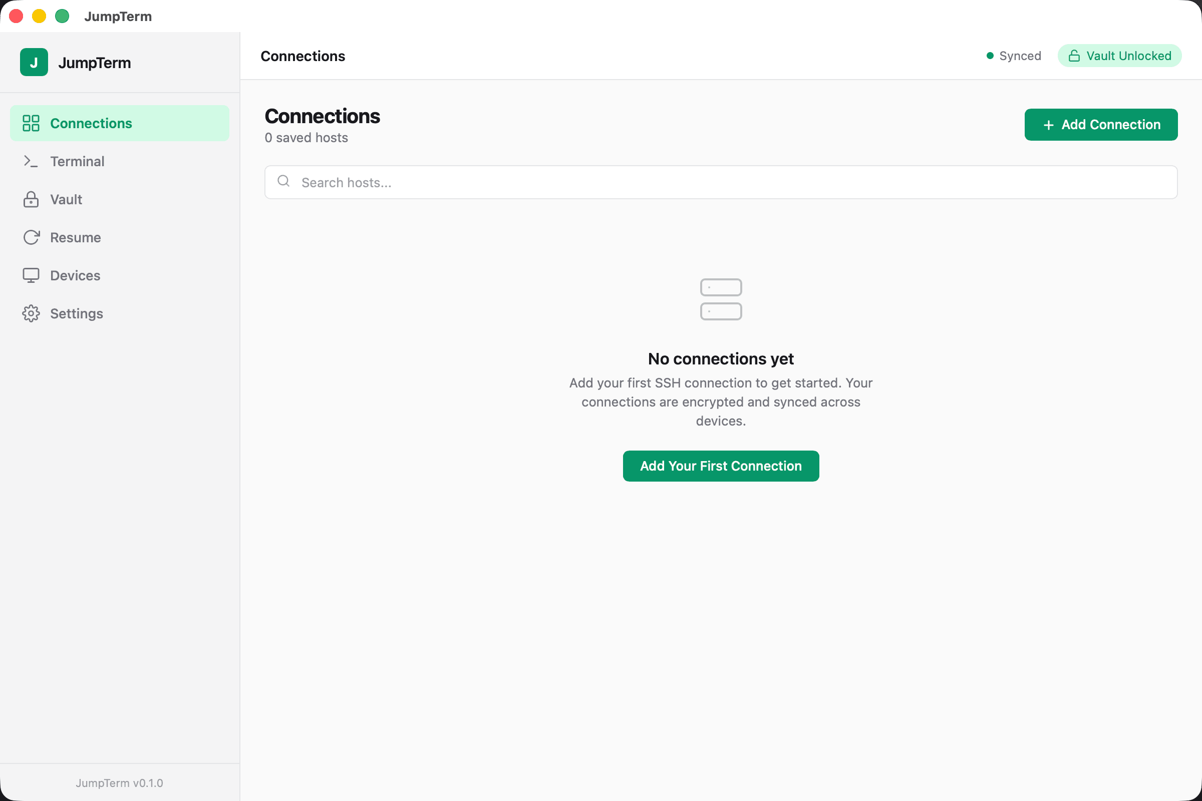 Jump OS desktop workspace